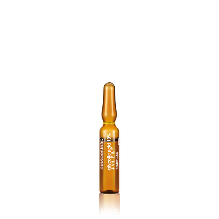 Mesoestetic Glycolic + E + F Ampoules | Available Online at SkinMiles