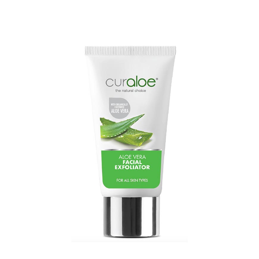 Curaloe Aloe Vera Facial Exfoliator Available Online at SkinMiles