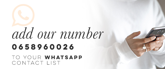 SkinMiles add our whatsapp number banner