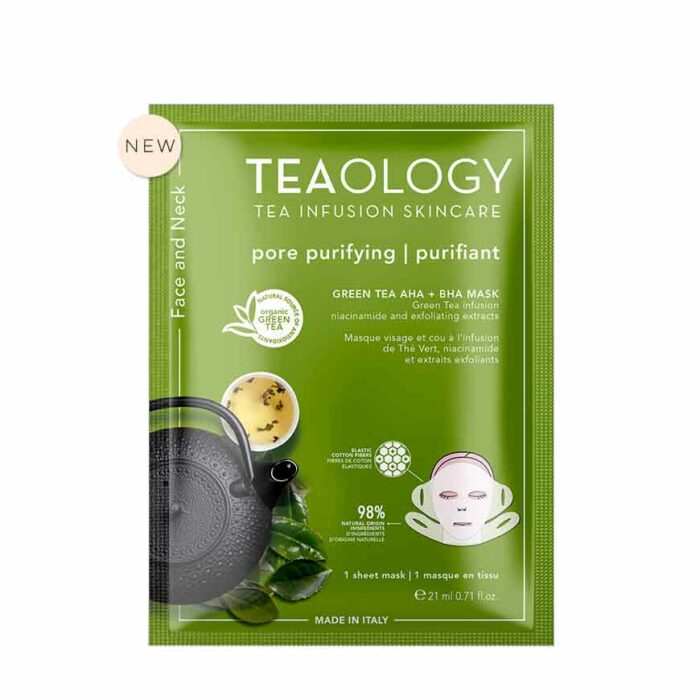 Teaology-Skincare-Green-Tea-AHA-and-BHA-Mask-Labelled