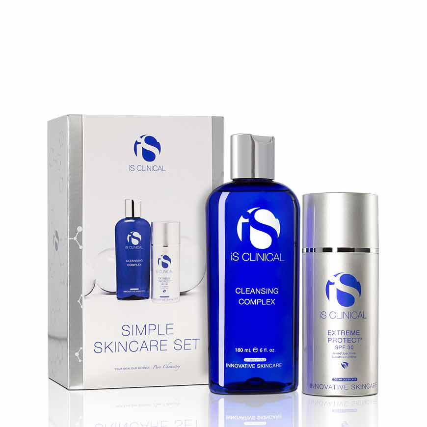 iS Clinical Simple Skincare Set | Available Online at SkinMiles by Dr Alek