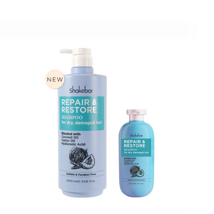 SHAKEBAR Repair & Restore Shampoo 1L and 300ml GROUP NEW