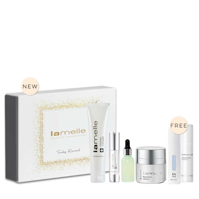 Lamelle-Dermaheal-Timeless-Renew-Festive-Promo-box-and-products-box-and-products-new