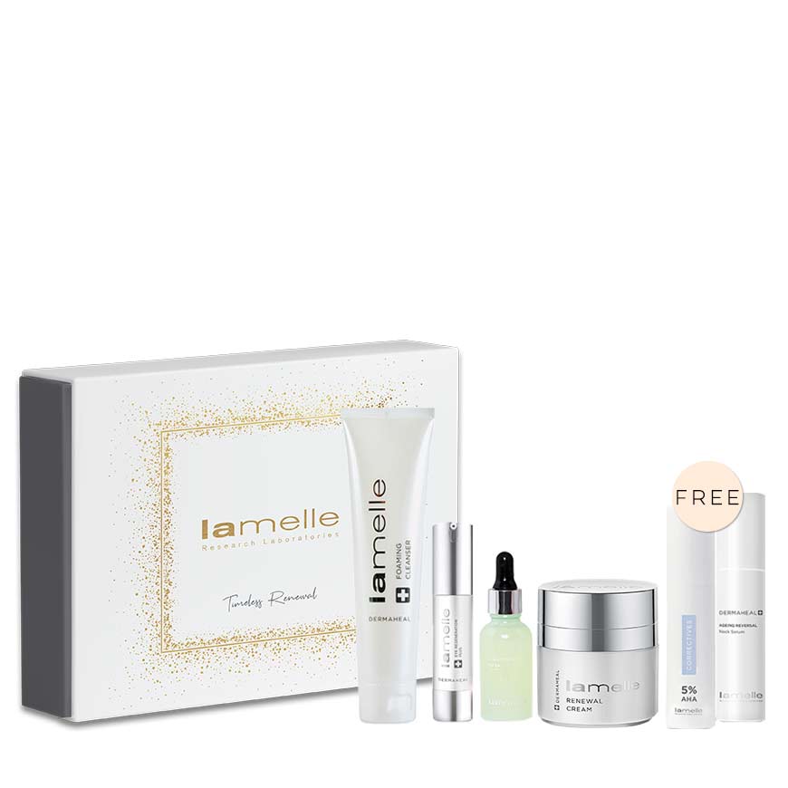 Lamelle-Dermaheal-Timeless-Renew-Festive-Promo-box-and-products Lamelle-Dermaheal-Timeless-Renew-Festive-Promo-box-and-products