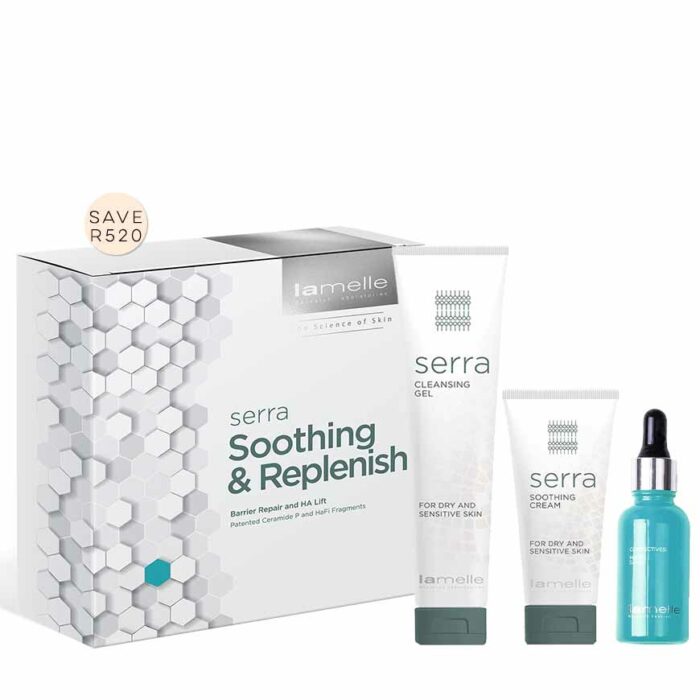 Lamelle-Serra-Soothing-Replenish-Promo-with-products