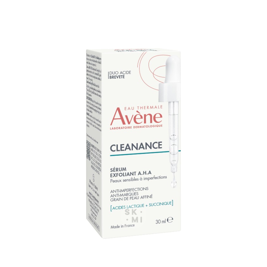 Avene Cleanance AHA Exfoliating Serum 30ml box_optimized AVÈNE Cleanance Serum - Image 2